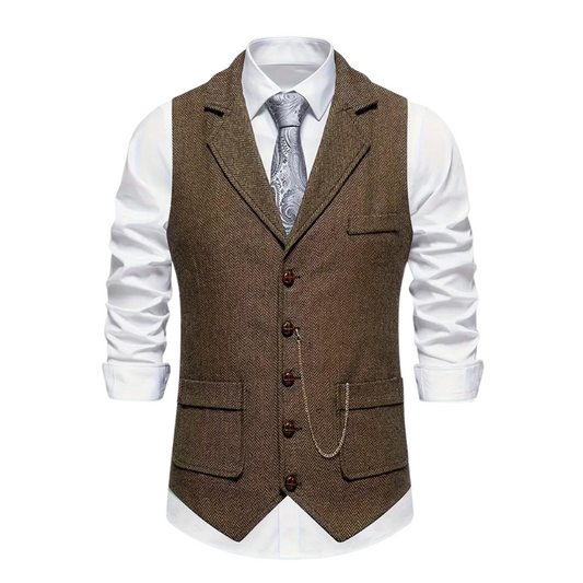 Elegant vest met revers voor heren – Callan