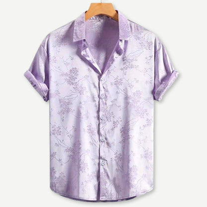 Luchtig Heren Zomer Shirt met Bloemenmotief – Thomas