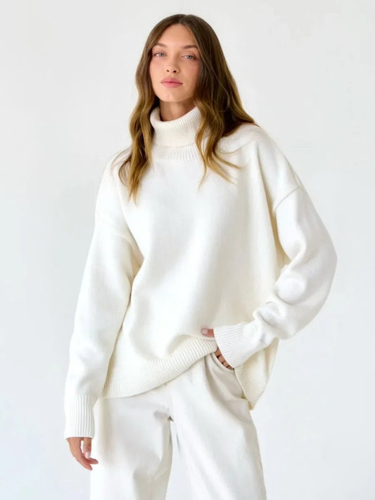 Warme wol coltrui met elegante pasvorm – Mila