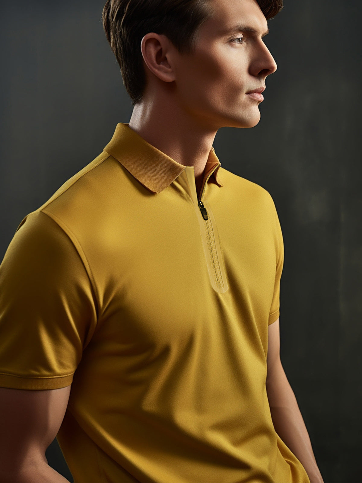 Polo Shirt Heren Korte Mouw met Rits – Daan