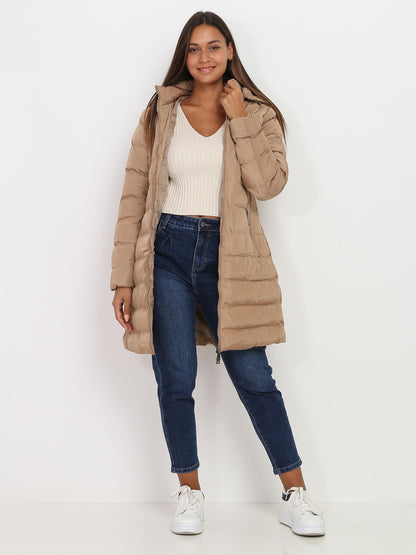 Warme winterjas met capuchon voor dames – Lisa