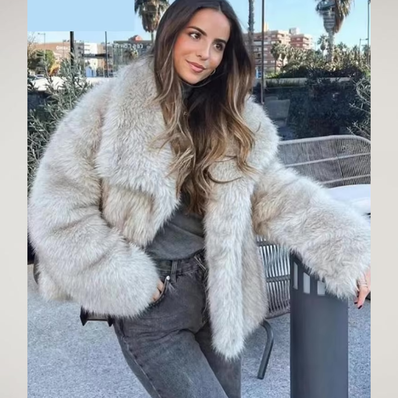 Luxe Winterjas voor Dames met Nepbontlook – Sophie