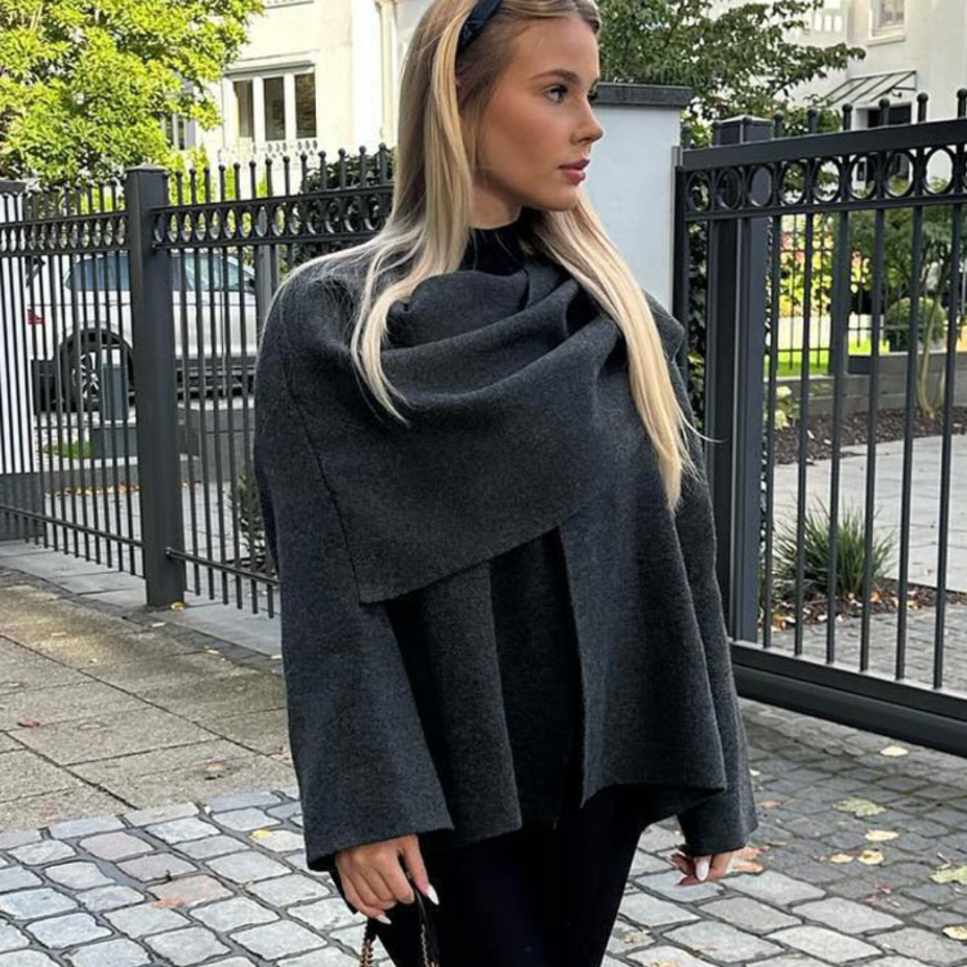 Elegante Capejas voor Dames met Asymmetrische Snit – Nora