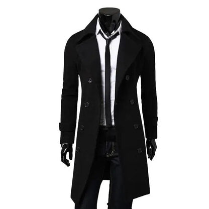 Britse Winddichte Trenchcoat met Dubbele Rij Knopen – Hugo