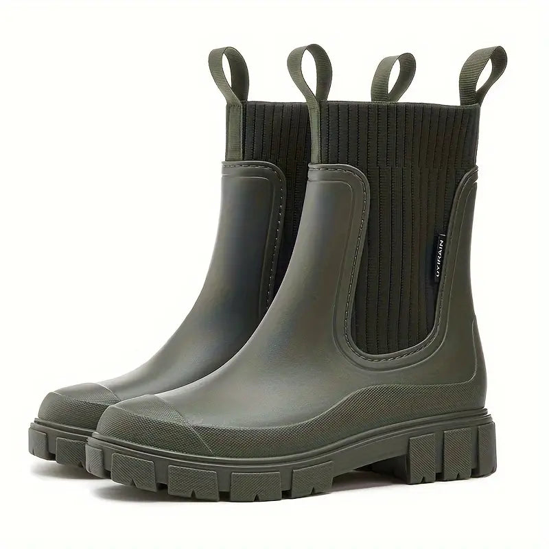 Stijlvolle dames regenlaarzen met waterdicht design – Isabella
