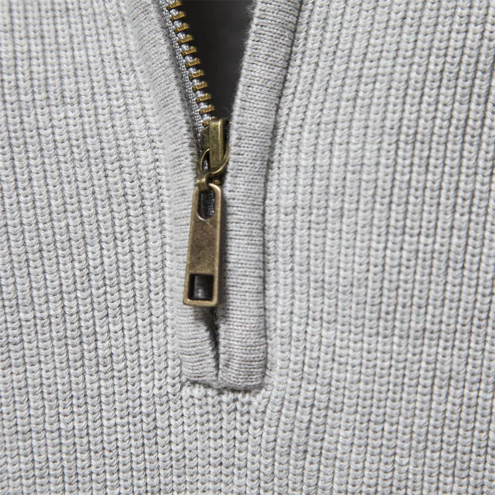 Gebreide Zip-Up Trui Tijdloos Comfortabel Warm – Iris