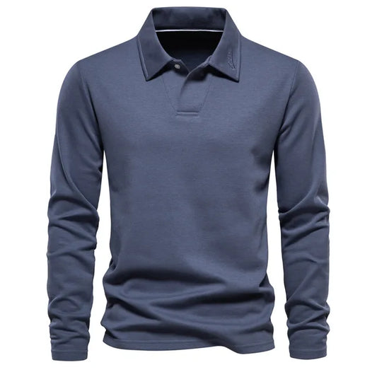 Klassiek Poloshirt met Lange Mouwen voor Heren – Matthias