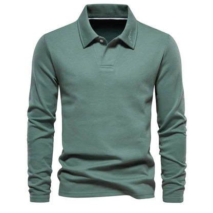 Klassiek Poloshirt met Lange Mouwen voor Heren – Matthias