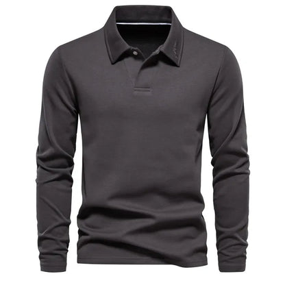 Klassiek Poloshirt met Lange Mouwen voor Heren – Matthias