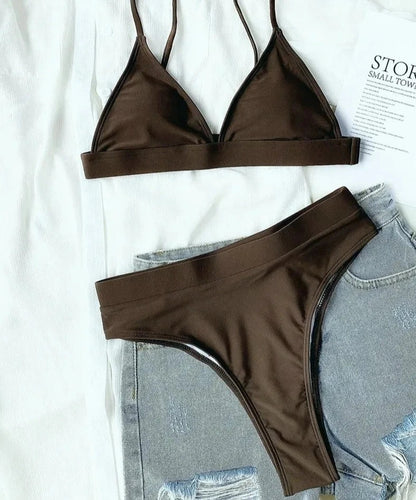 Hoge Taille Bikiniset met Voorgevormde Cups en Tijdloos Design – Roselyn