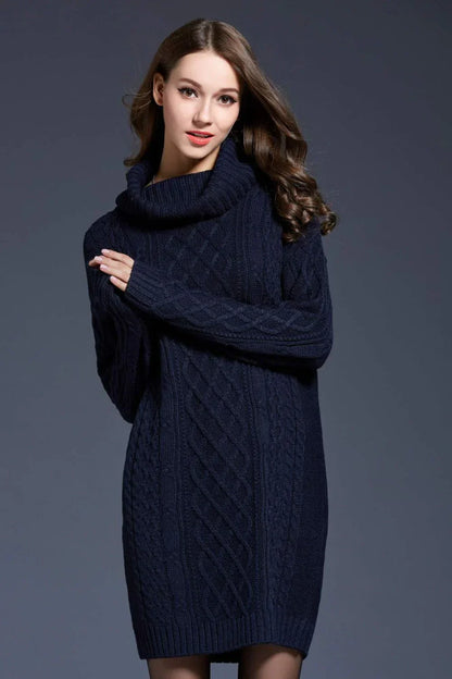 Gebreide sweater jurk voor winterse dagen – Laura