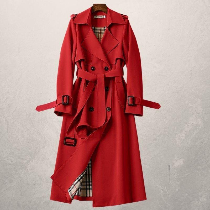 Trenchcoat voor Dames met Tailleceintuur en Knoopsluiting – Jade
