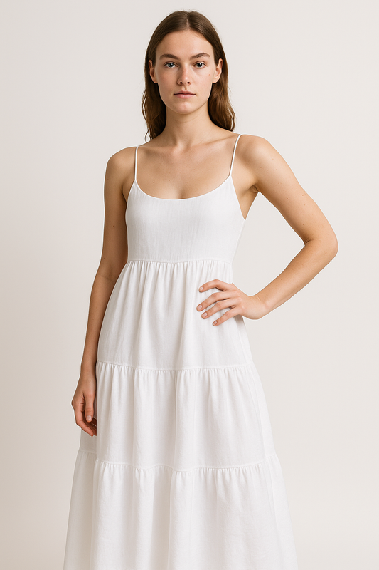Elegante Rugloze Zomerjurk voor Dames – Emma