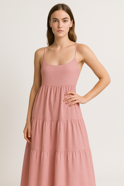 Elegante Rugloze Zomerjurk voor Dames – Emma
