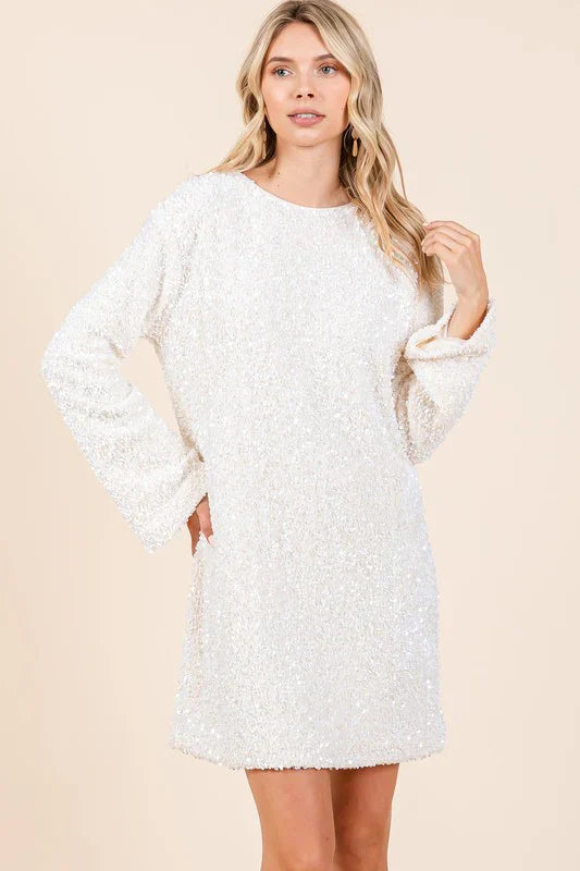 Stijlvolle cocktail jurk met glitters – Sera