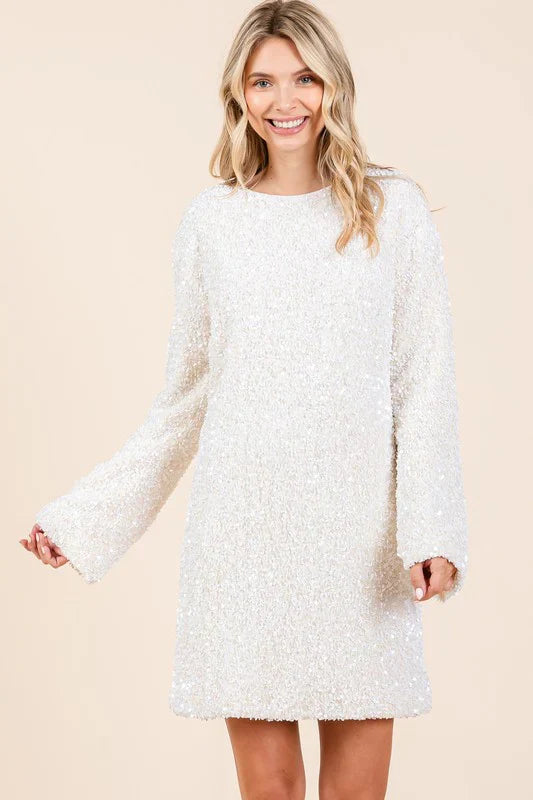 Stijlvolle cocktail jurk met glitters – Sera