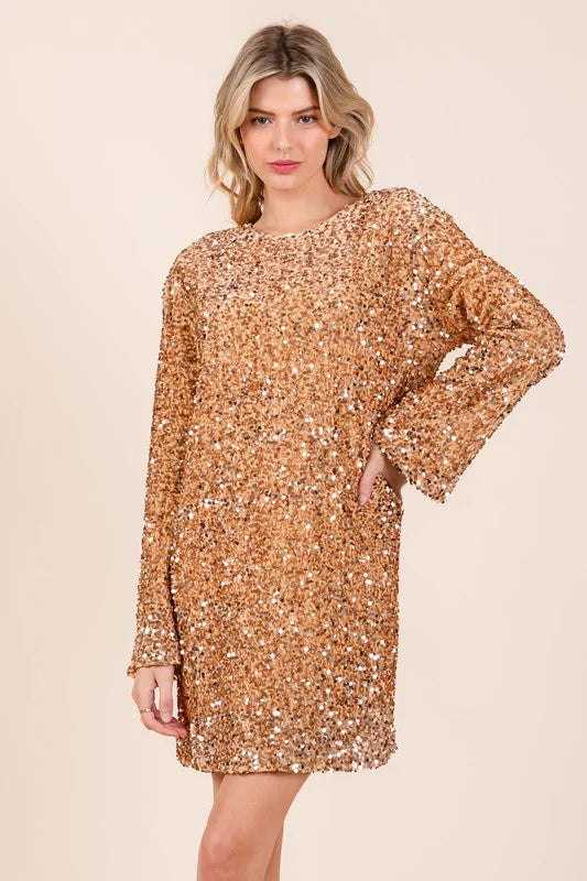 Stijlvolle cocktail jurk met glitters – Sera