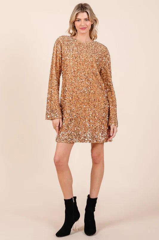Stijlvolle cocktail jurk met glitters – Sera