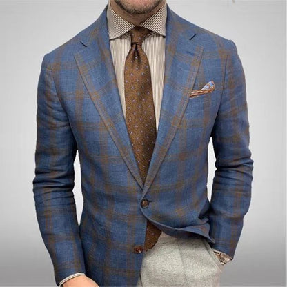 Modieuze herenblazer met slanke pasvorm en zakken – Thomas