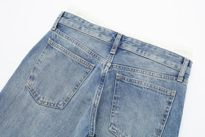 Witte Straight Jeans Stijlvol en Veelzijdig – Liv