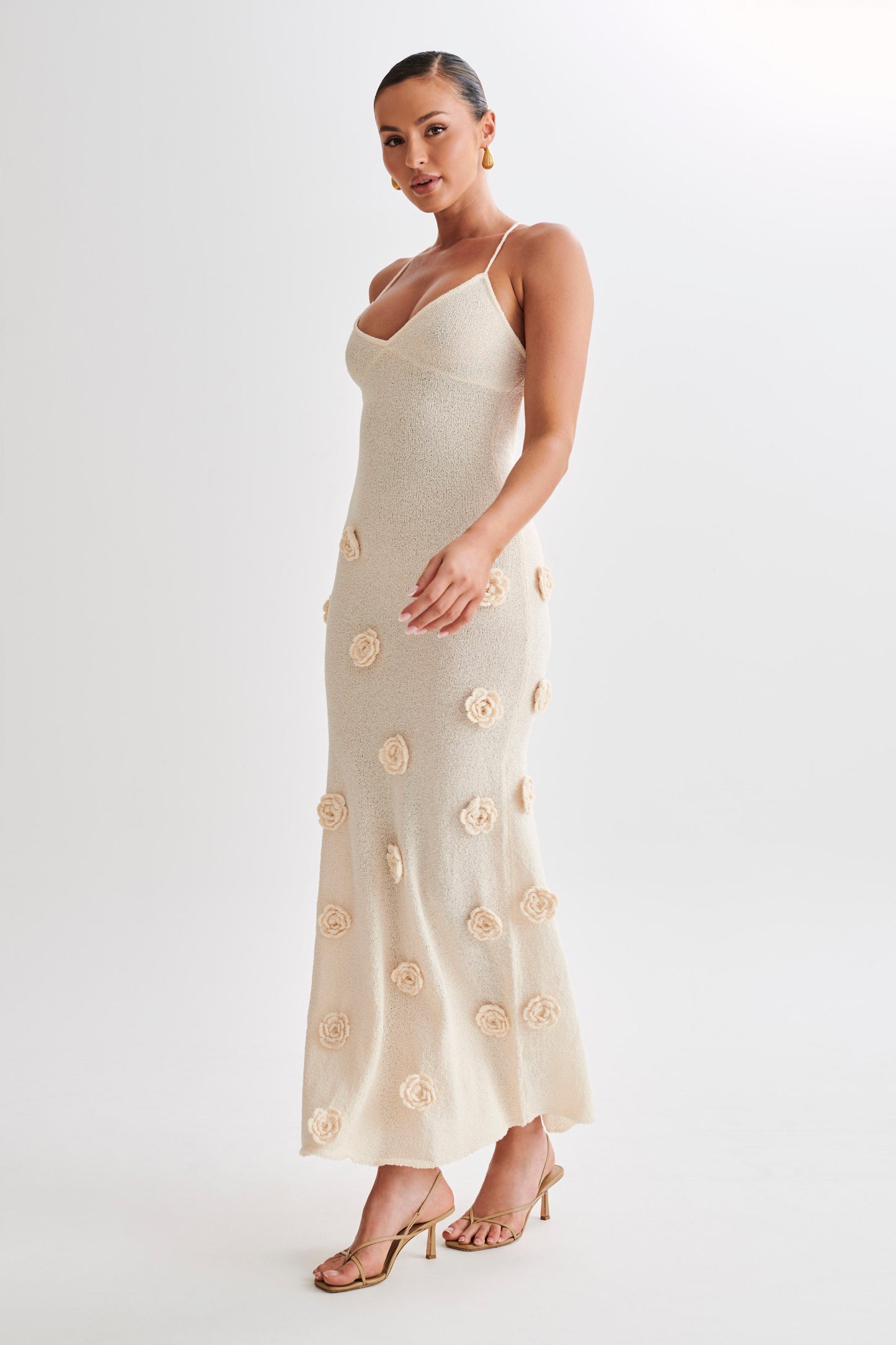Maxi Jurk Breiwerk Elegante Pasvorm Zomerlook – Ravelle