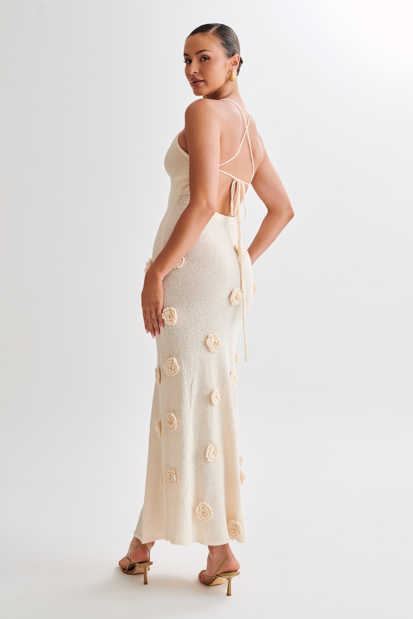 Maxi Jurk Breiwerk Elegante Pasvorm Zomerlook – Ravelle