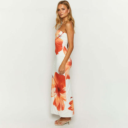 Strapless maxi jurk stretch en elegant dames – Alina