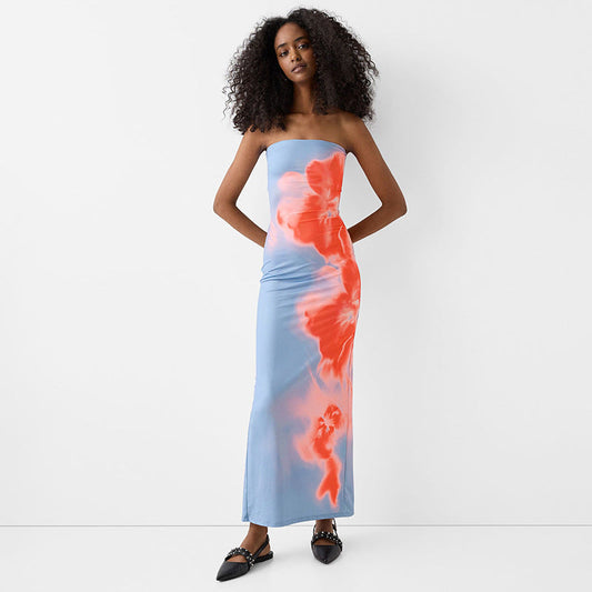 Luchtige maxi zomerjurk met flatterende pasvorm dames – Mireya