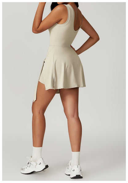 Sportieve Mini Jurk voor Dames met Ingebouwde Shorts – Liora