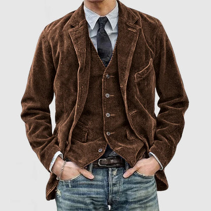 Vintage heren blazer en vest met moderne pasvorm – Amelior