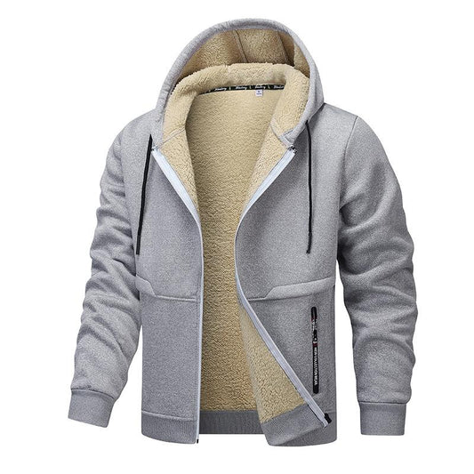 Warme fleece gevoerde hoodie voor heren – Ruben