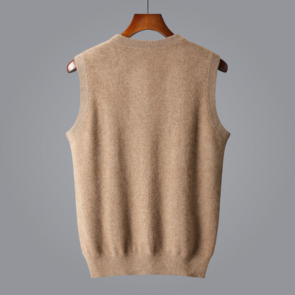Luxe Kasjmier Vest met V-hals voor Tijdloze Stijl – Avani