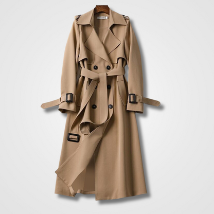 Tijdloze trenchcoat met waterafstotende stof – Emilia