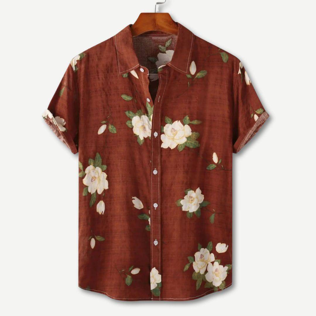 Hawaii Bloemen Shirt Korte Mouwen Zomerlook – Tom