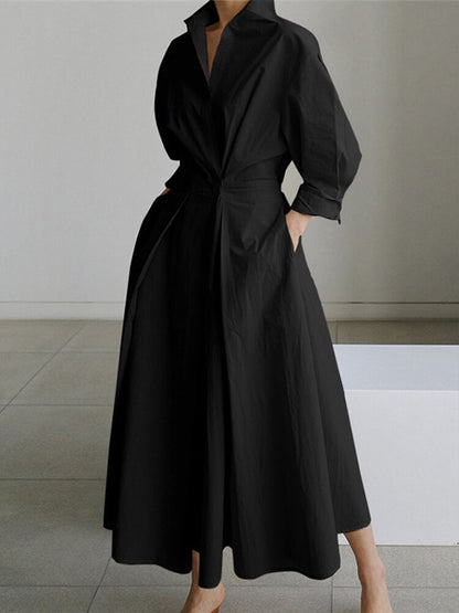 Dames Lange Jurk Ademend Elegant Comfort Tijdloos – Melina