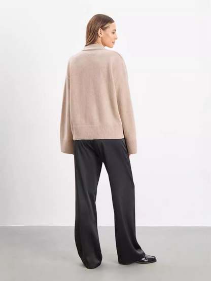 Dames Oversized V-Hals Gebreide Cardigan – Sophie