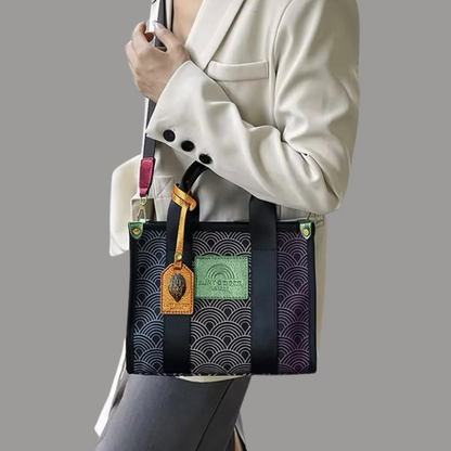 Luxe schoudertas met gouden details voor dames – Virella