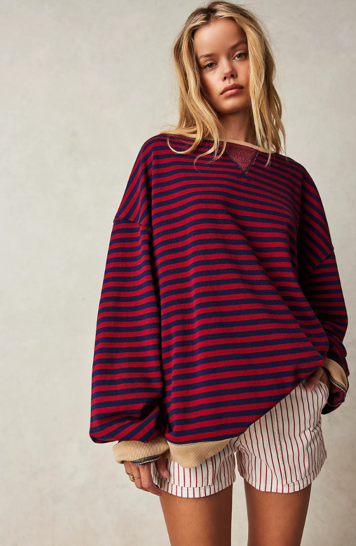 Gestreepte dames trui comfortabel casual stijlvol – Nuvina