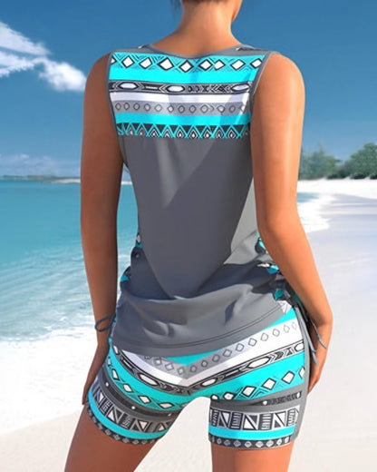 Tankini Badpak Buikbedekking Dames Zomerlook – Rovela