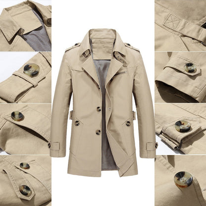 Heren jas met elegante pasvorm en all-weather comfort – Josvian