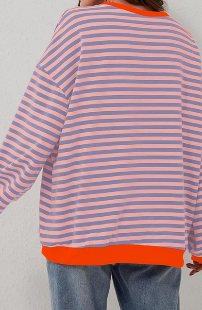 Gestreepte dames trui comfortabel casual stijlvol – Nuvina