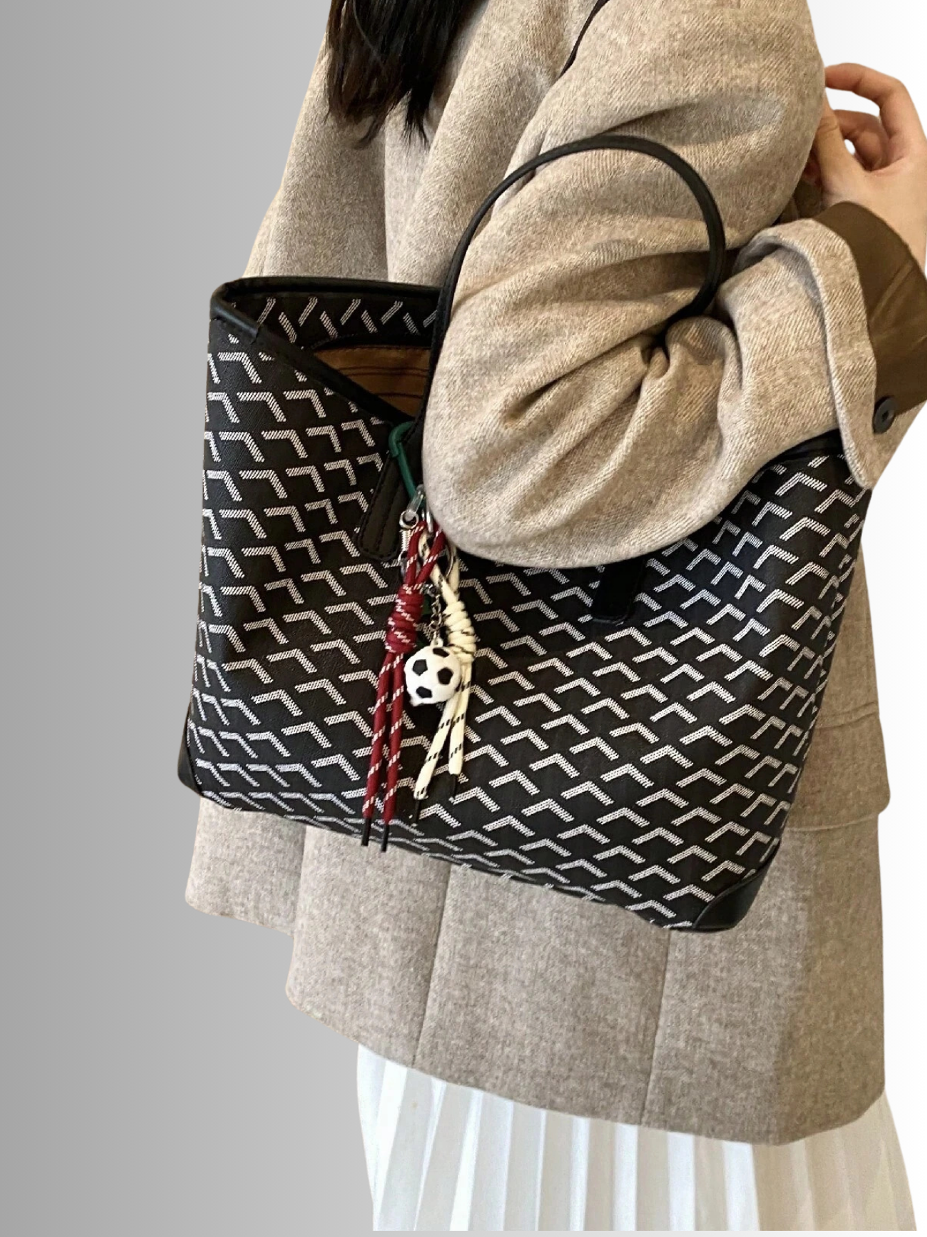 Geometrische schoudertas met luxe look voor dames – Selara