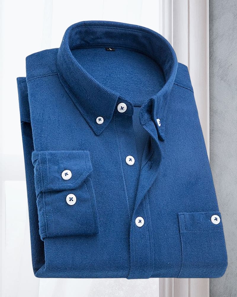 Heren Corduroy Overhemd Lange Mouwen Casual Stijl - Mark