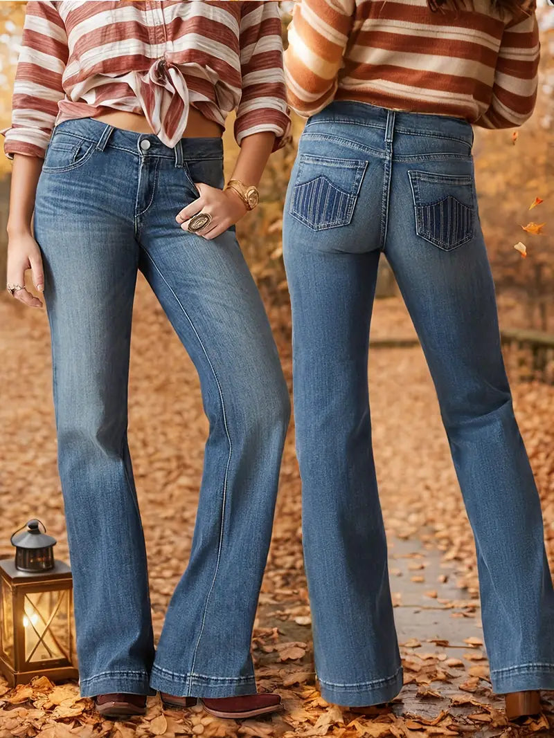 High-waisted stretch jeans voor dames – Angela
