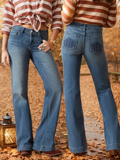 High-waisted stretch jeans voor dames – Angela