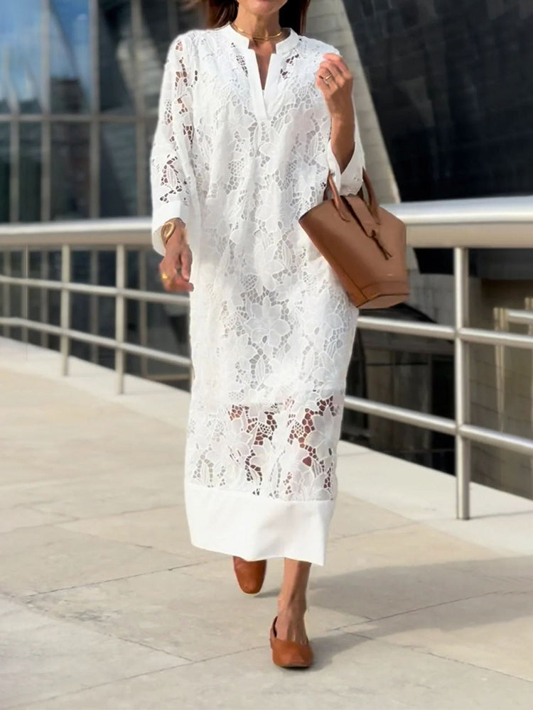 Dames Kanten Jurk Elegant Comfort Zomerstijl – Amélie