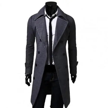 Britse Winddichte Trenchcoat met Dubbele Rij Knopen – Hugo