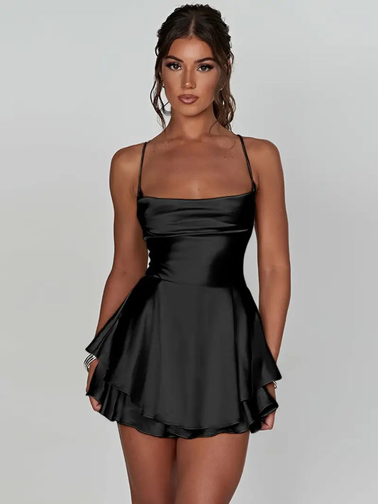 Geribbelde mini jurk – Sharon