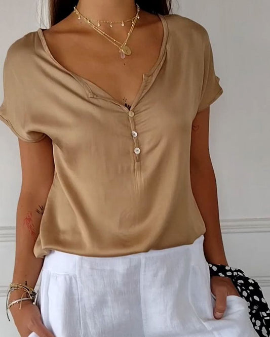Ademende damesblouse lichtgewicht en stijlvol ontwerp – Sophie