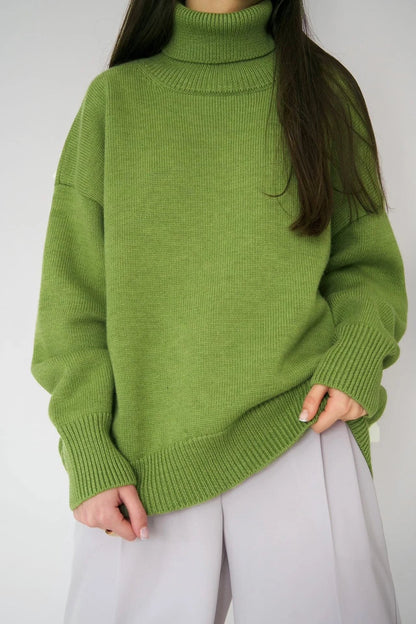 Warme wol coltrui met elegante pasvorm – Mila